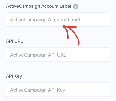 ActiveCampaign Account Label
