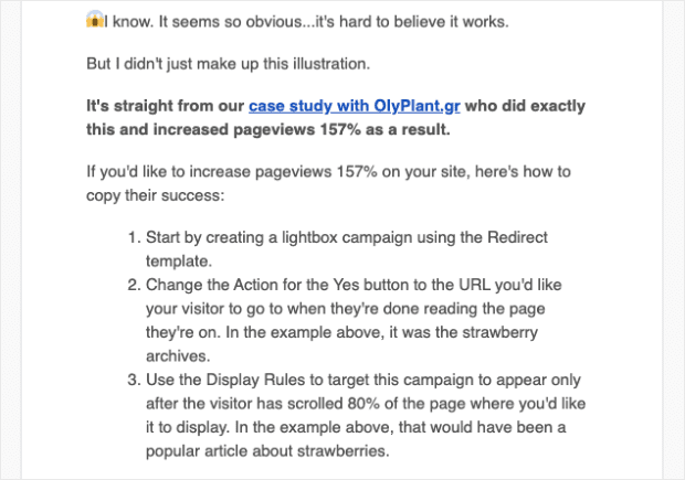 B2B Email Marketing Example Excerpt min