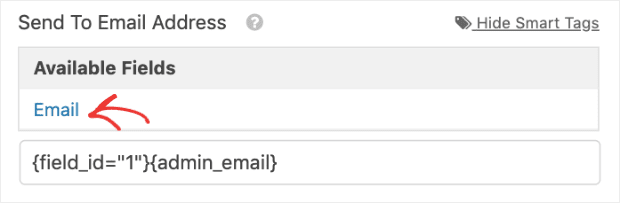 Add users email address min