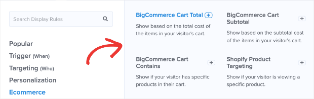 BigCommerce Cart Triggers