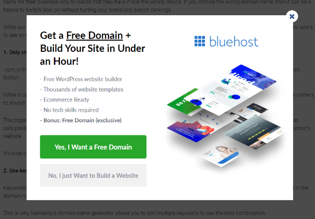 Campagne Bluehost Oui_Oui