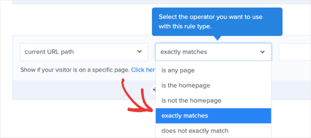 Change current url to exactly matches min