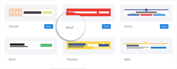 Choose Alert floating bar template min