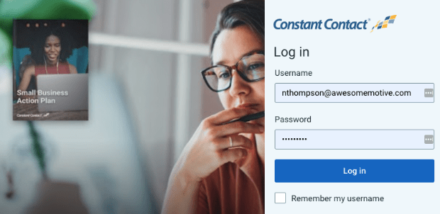 Constant Contact : Login