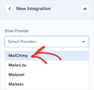 MailChimp integration for OptinMonster