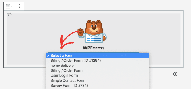 Select Your WPForms min