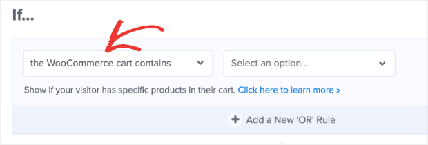 WooCommerce cart contains