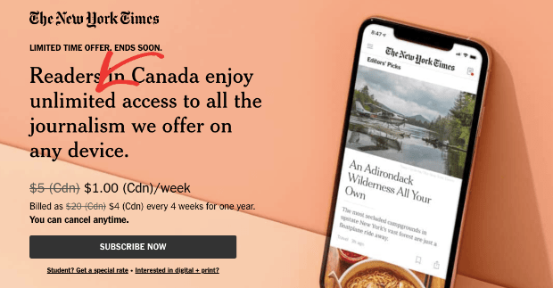 le paywall du new york times