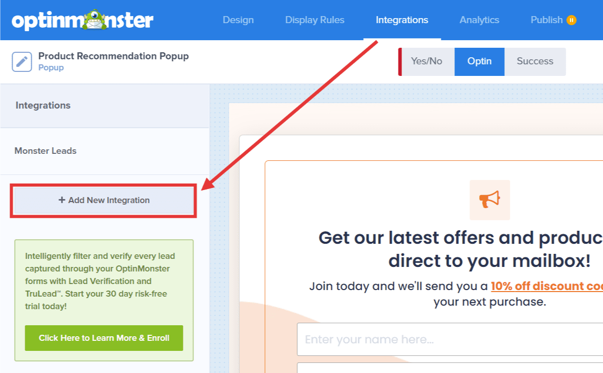 How to Connect OptinMonster with Customer.io