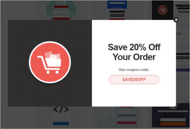 Abadoning checkout OptinMonster template preview