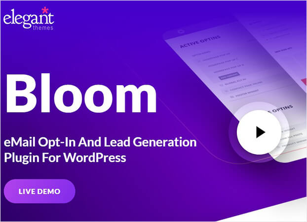 Bloom WordPress popup plugin