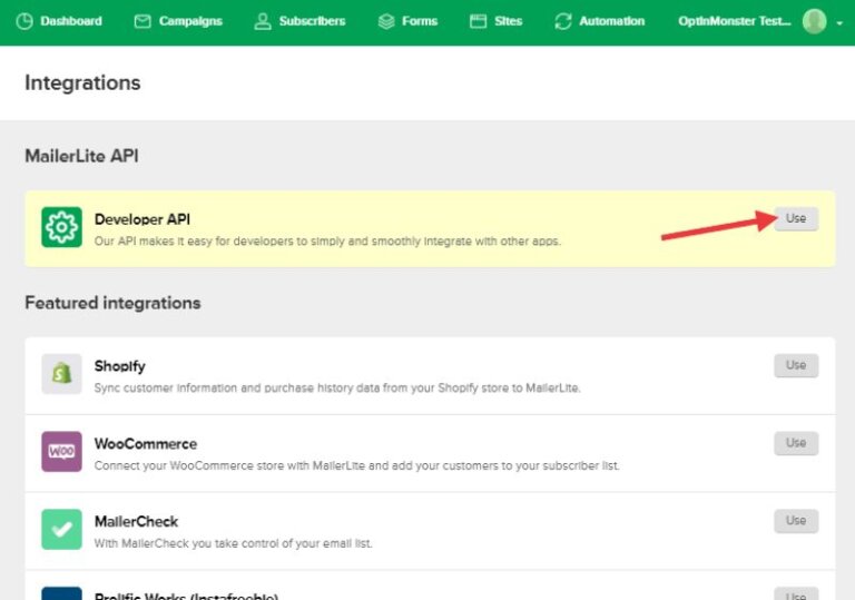 How to Connect OptinMonster with MailerLite
