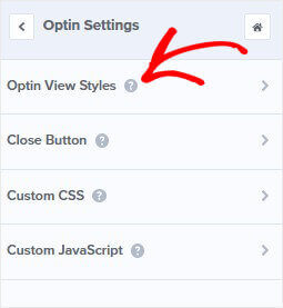 Click Optin View Styles