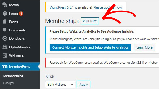 Create new MemberPress rule_