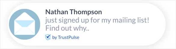 Shopify email marketing trustpulse notification