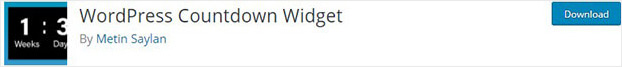 WordPress Countdown Widget