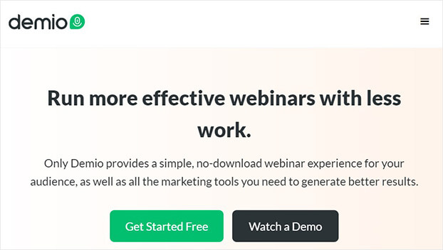 demio webinar tool