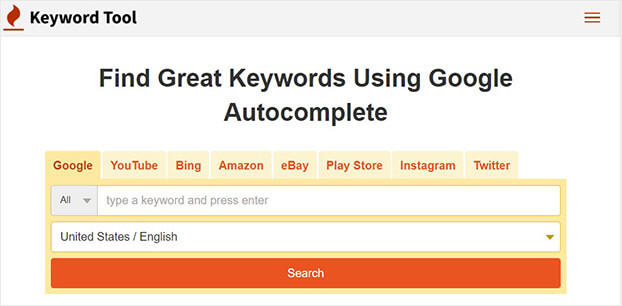keyword tool