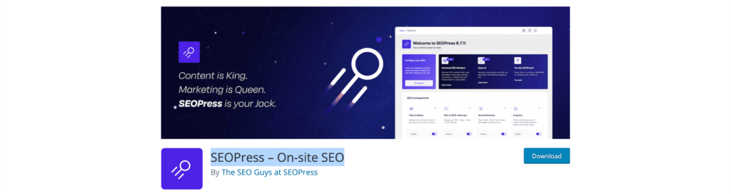SEOPress – On-site SEO - best seo plugins for wordpress