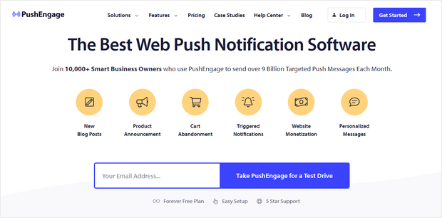 pushengage best push notification software