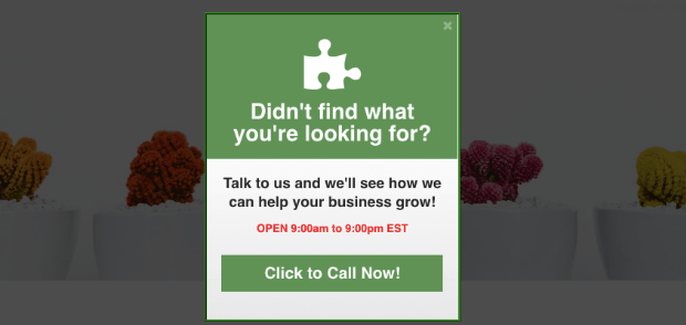 click to call popup example