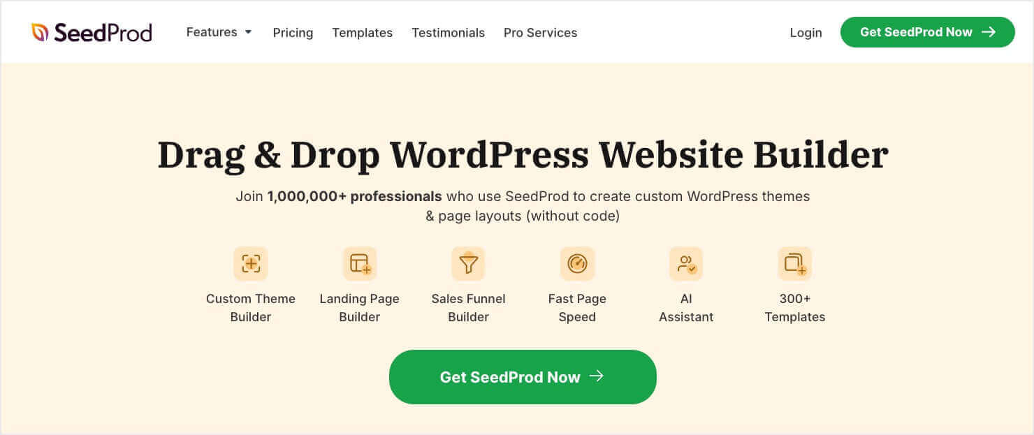 SeedProd: Drag & Drop WordPress Website builder that's Perfect for Landing Pages