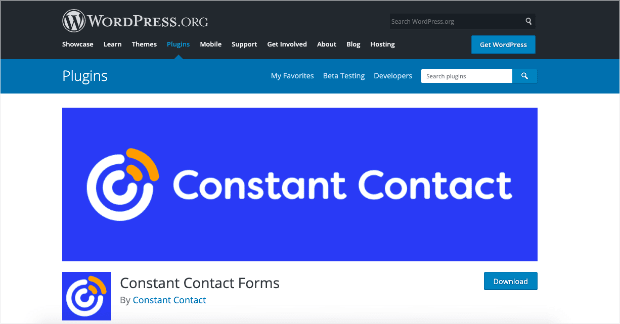 constant contact lead generation plugin