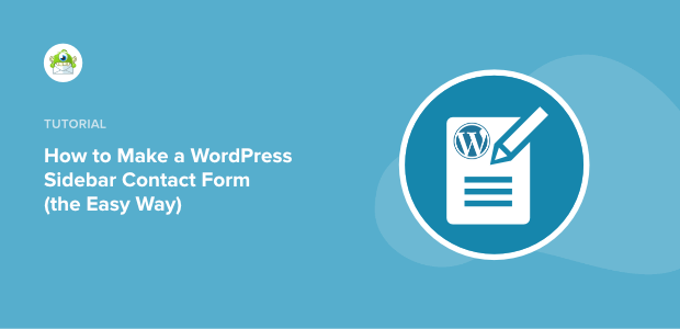 wordpress sidebar contact form featured image
