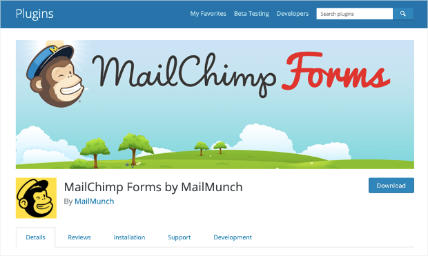 mailchimp forms by mailmunch