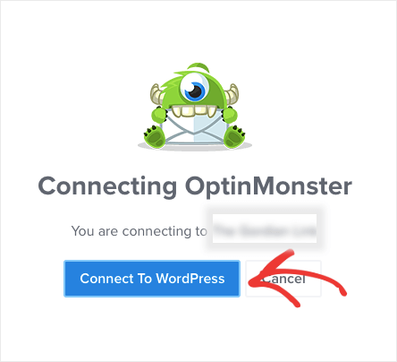 connect optinmonster to wordpress