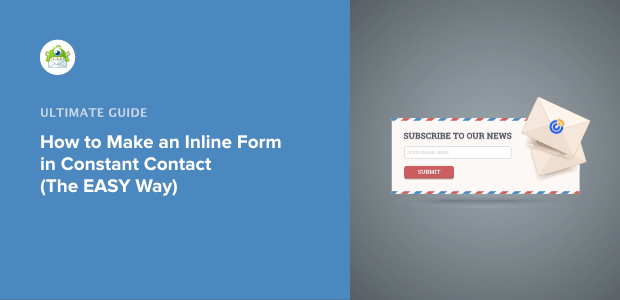 how to make a constant contact inline form
