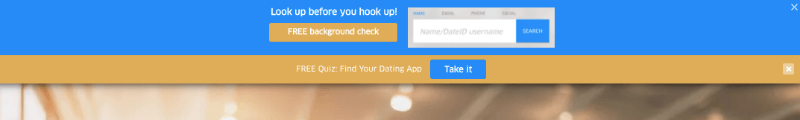 quiz floating bar for dateid