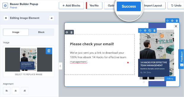 success tab for magnet