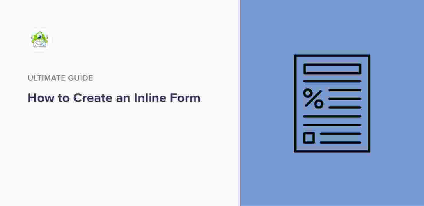 How to Create an Inline Form in Under 10 Minutes