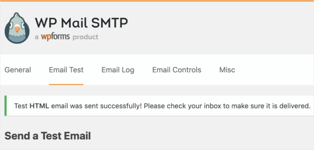 Notice-showing-the-WP-Mail-SMTP-test-email-sent-successfully (1)