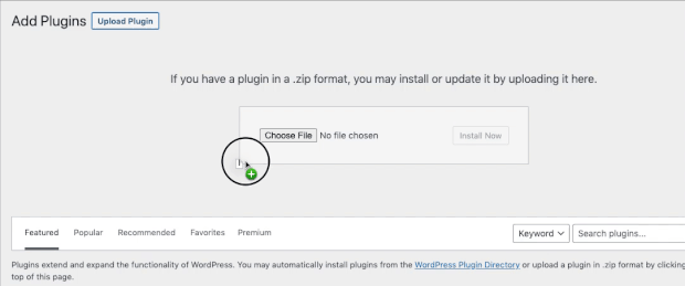 upload new plugin