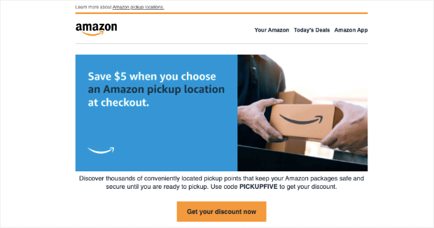 amazon promotional email