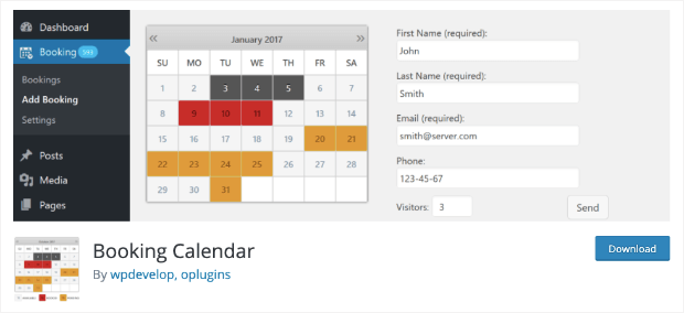 booking calendar