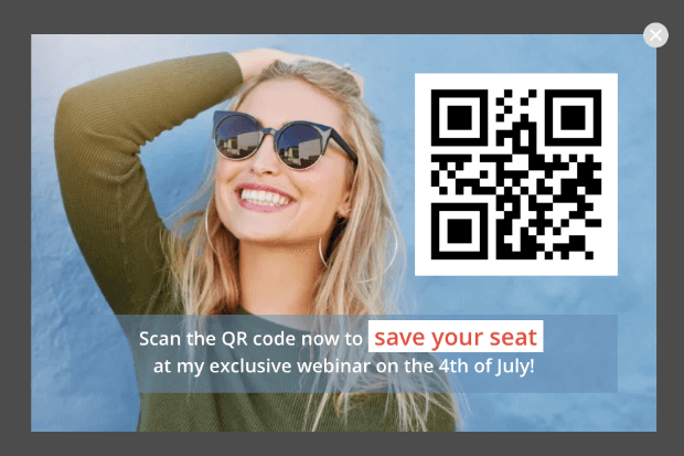 qr code popup example 2