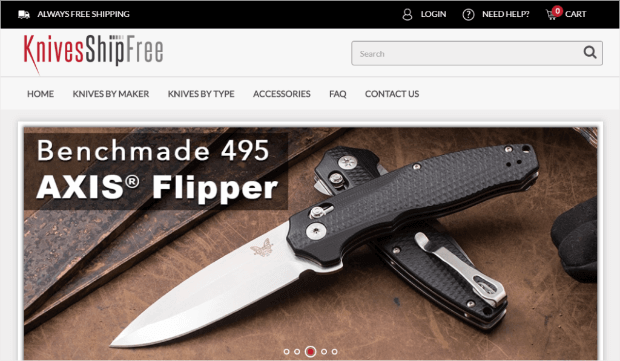 knives ship free ecommerce case study