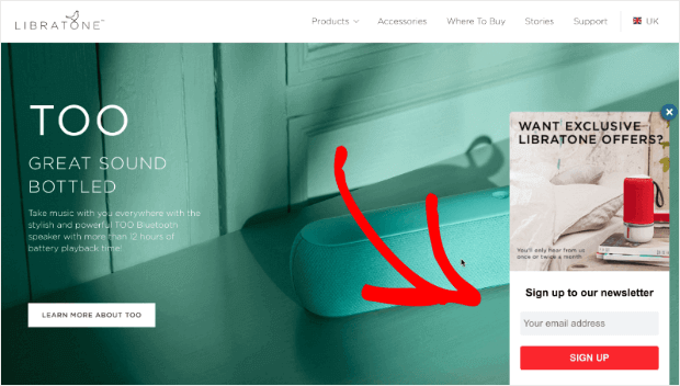 libratone-signup-form-in-a-slidein-campaign (1)
