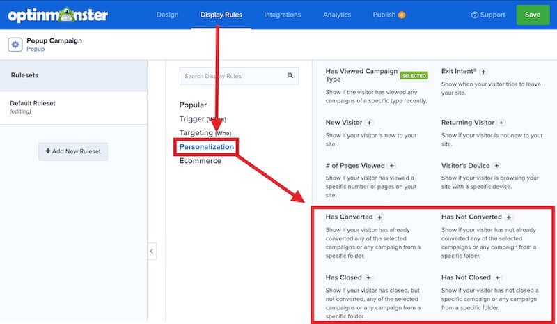 Folder targeting Display Rules