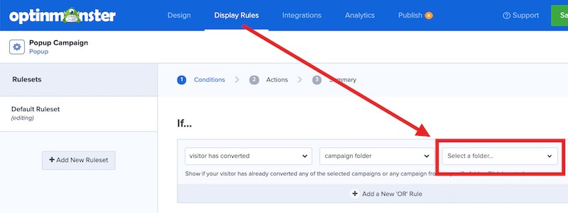 Folder targeting Display Rules