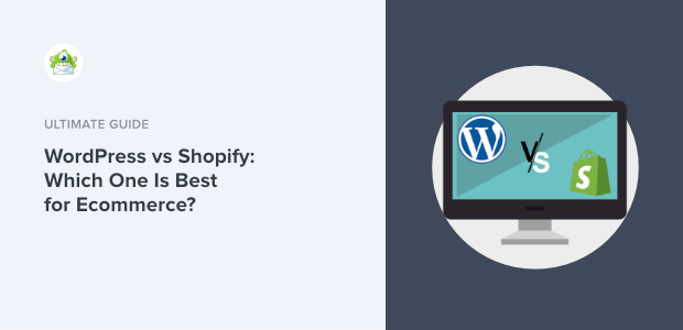 wordpress vs shopify featured image