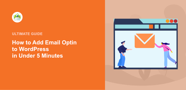 how to add email optin to wordpress featured image