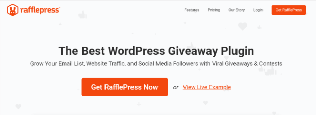 rafflepress home page
