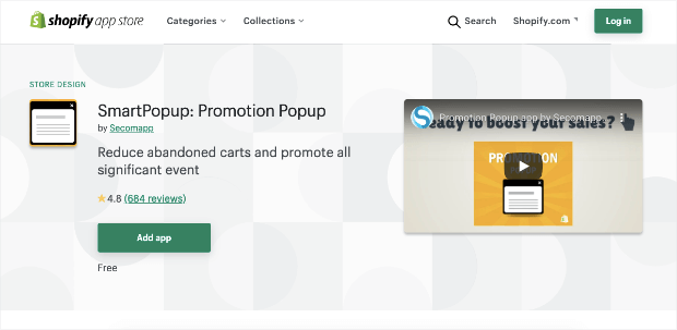 smartpopup shopify homepage