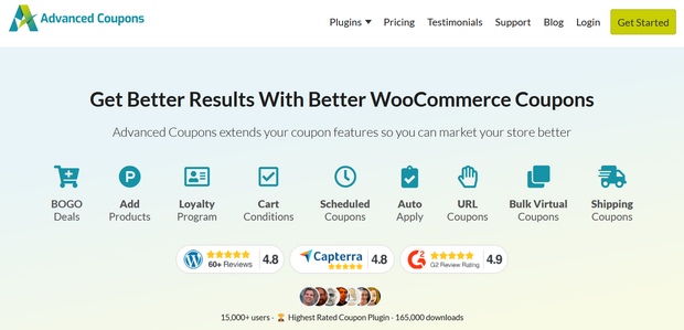 advanced coupons for woocommerce