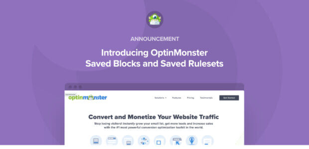 OptinMonster Saved Blocks and Saved Rulesets