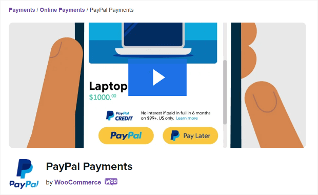 paypal payments woocommerce plugin